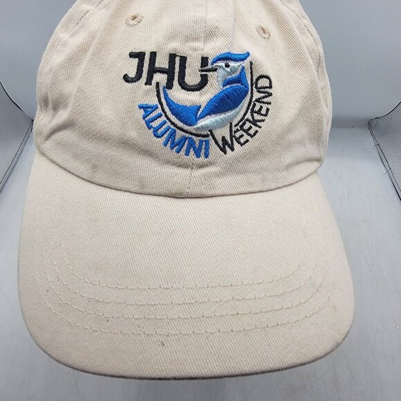 Johns Hopkins University Alumni Weekend Beige Hat Cap Adjustable Casual Outdoors - Picture 5 of 8